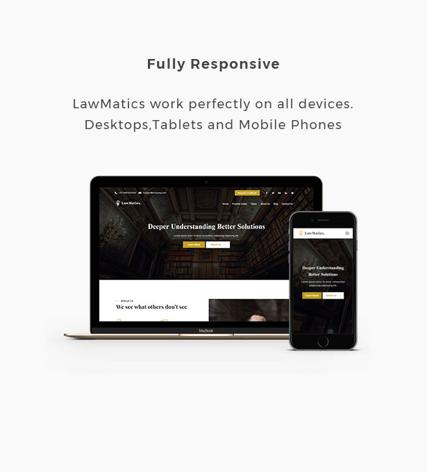 LawMatics - Creative Law Firm and Attorney Landing Page